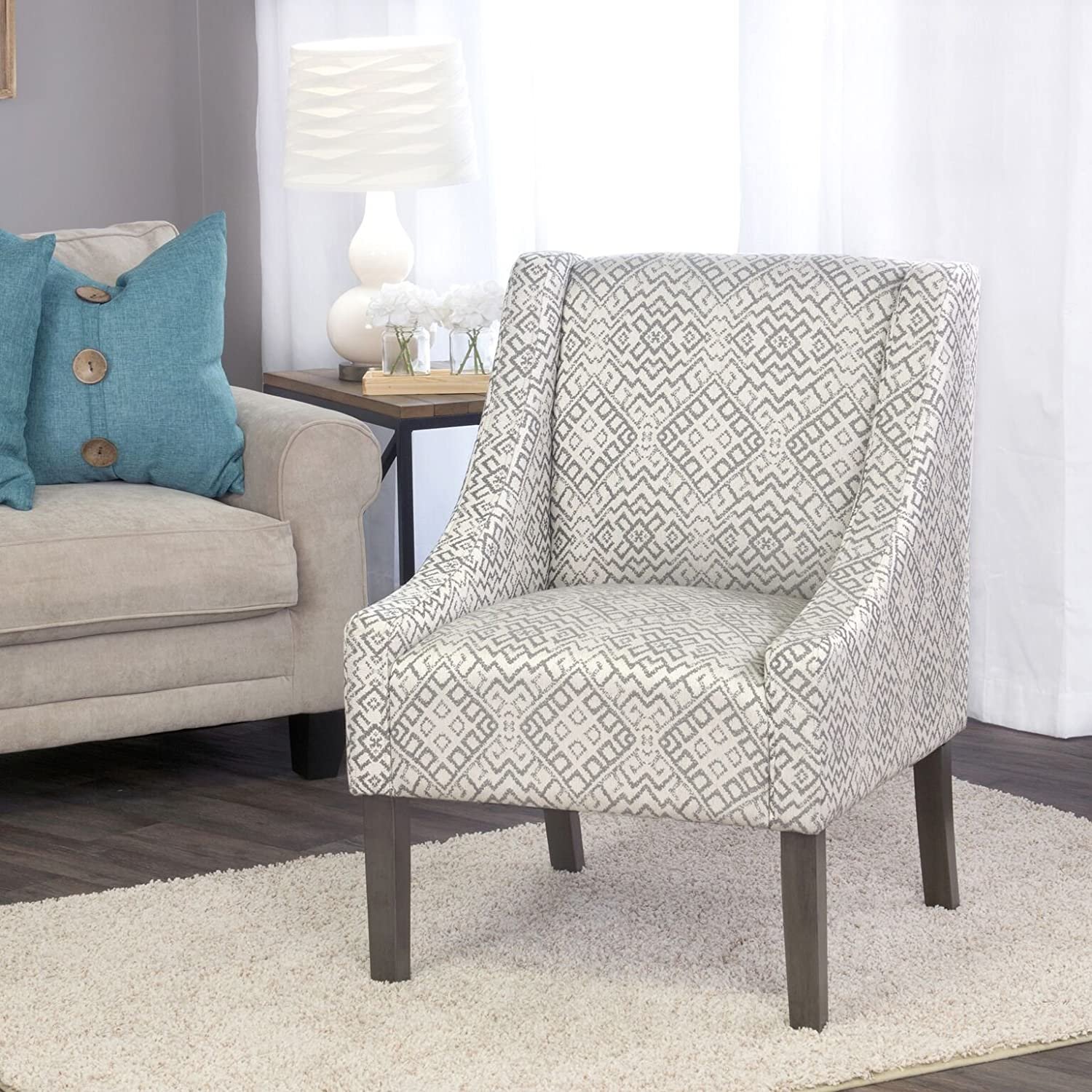 Modern Swoop Arm Accent Chair - FCI India